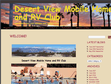 Tablet Screenshot of desertview55.com